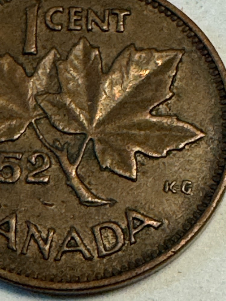 1952 Canadian One Cent - Circulation Cameo