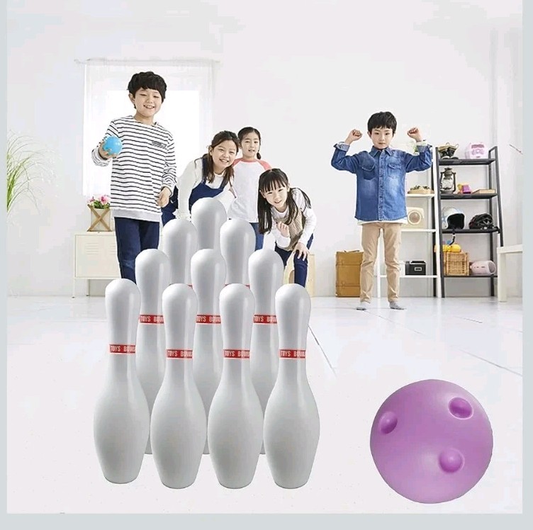 Light Up Bowling Set Includes 10 Pins And 2 Balls