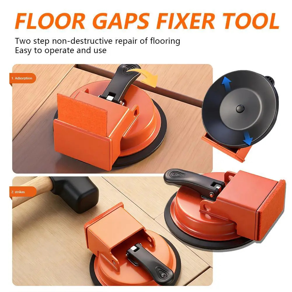 Floor Gap Fixer Tool with Suction Cup for Hardwood-Laminate and Vinyl Flooring