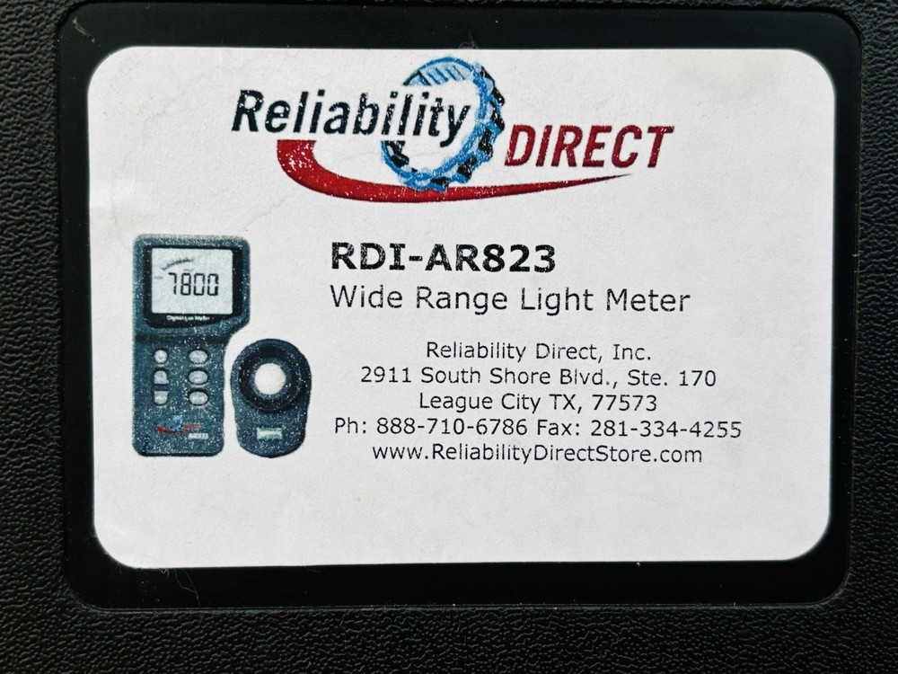 Digital World De Range Light Lux Meter - Smart Sensor RDI-AR823