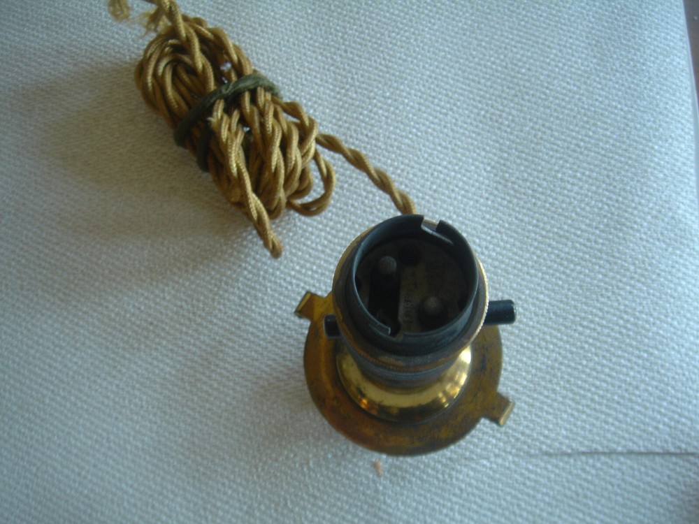 Antique. Hinks & Son. Electric converted Lamp socket