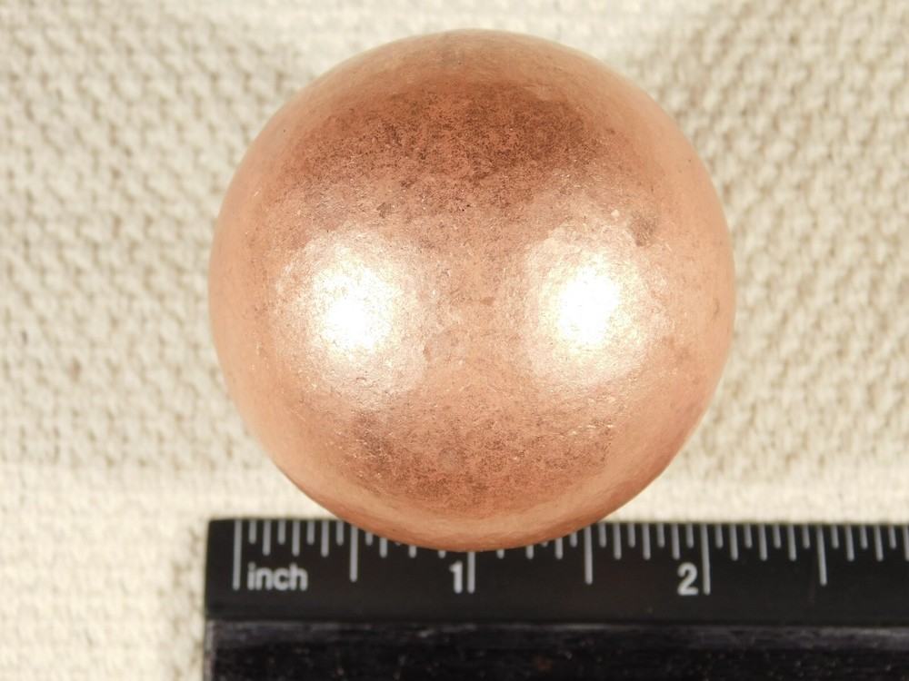 BIG! Super Heavy Solid COPPER SPHERE From Michigan 589gr