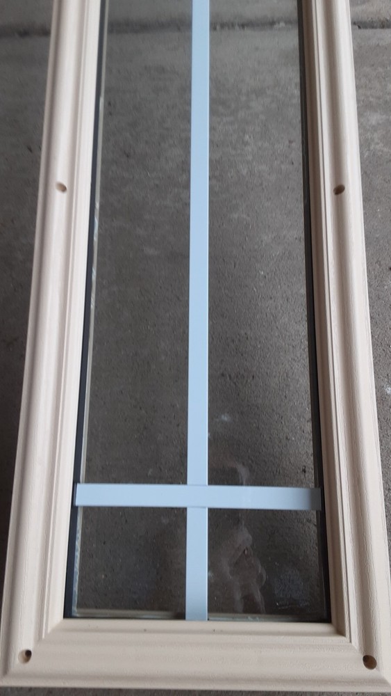 Decorative entryway door window glass replacement kit side lite light