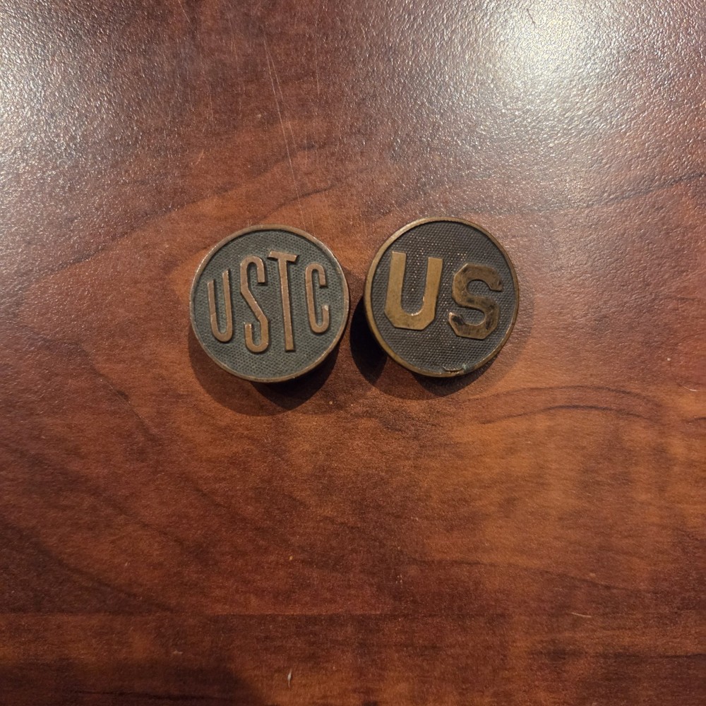Ww1 US Army Training Camp Collar Insignia  Set