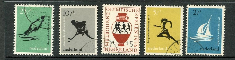 Netherlands #B296-300 Used