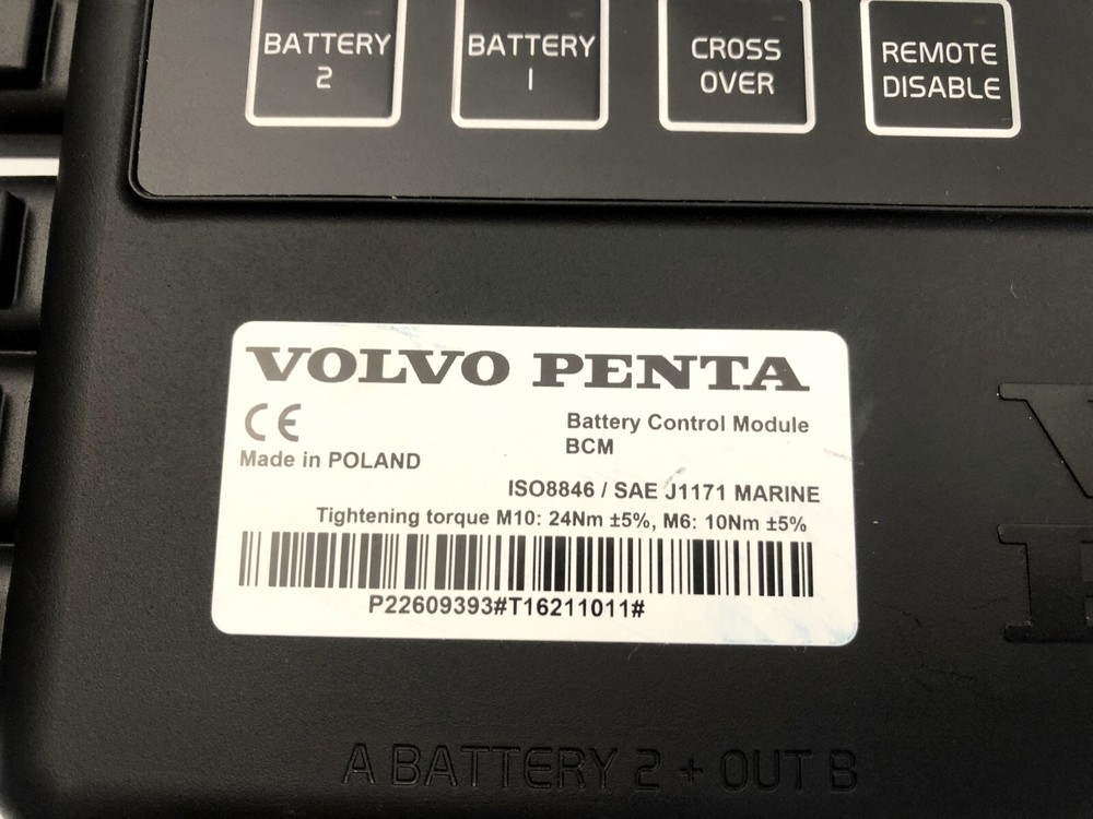 Volvo Penta Battery Control Module BCM 22645632