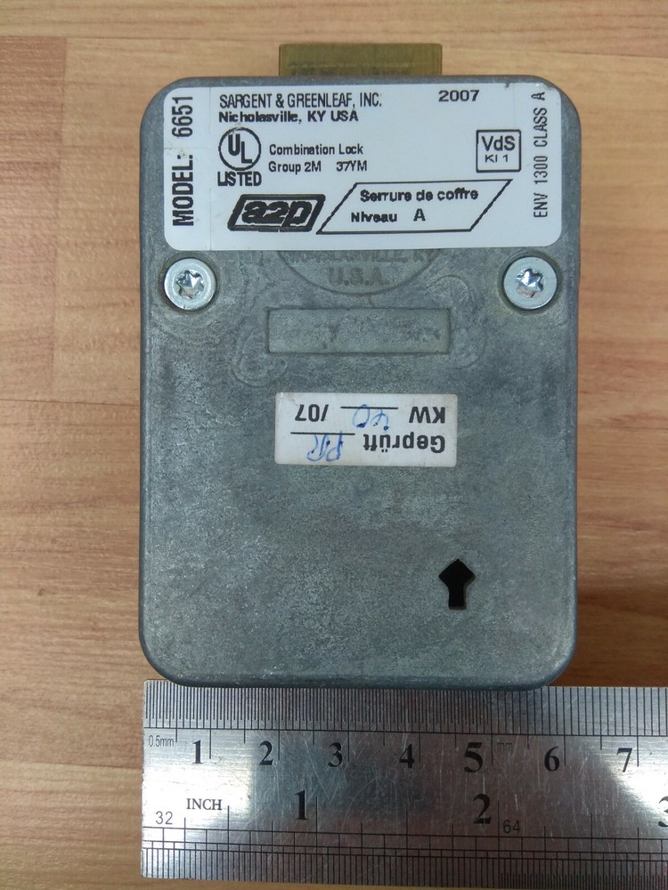 #57 combination lock Safe Sargent & Greenleaf Model 6651- Used