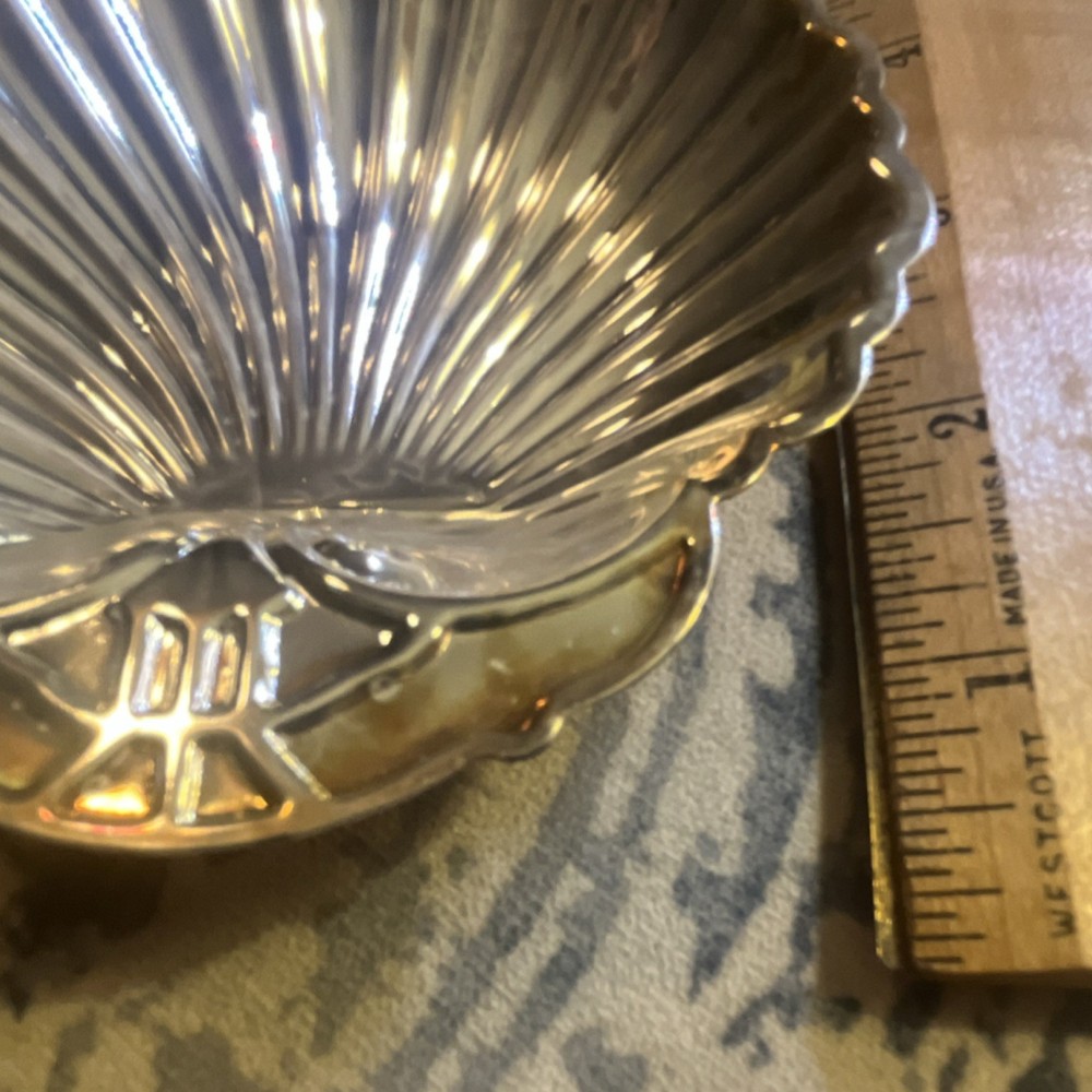 Old Hampshire Silversmiths Silver Plate Shell Tray Set, 2-Piece