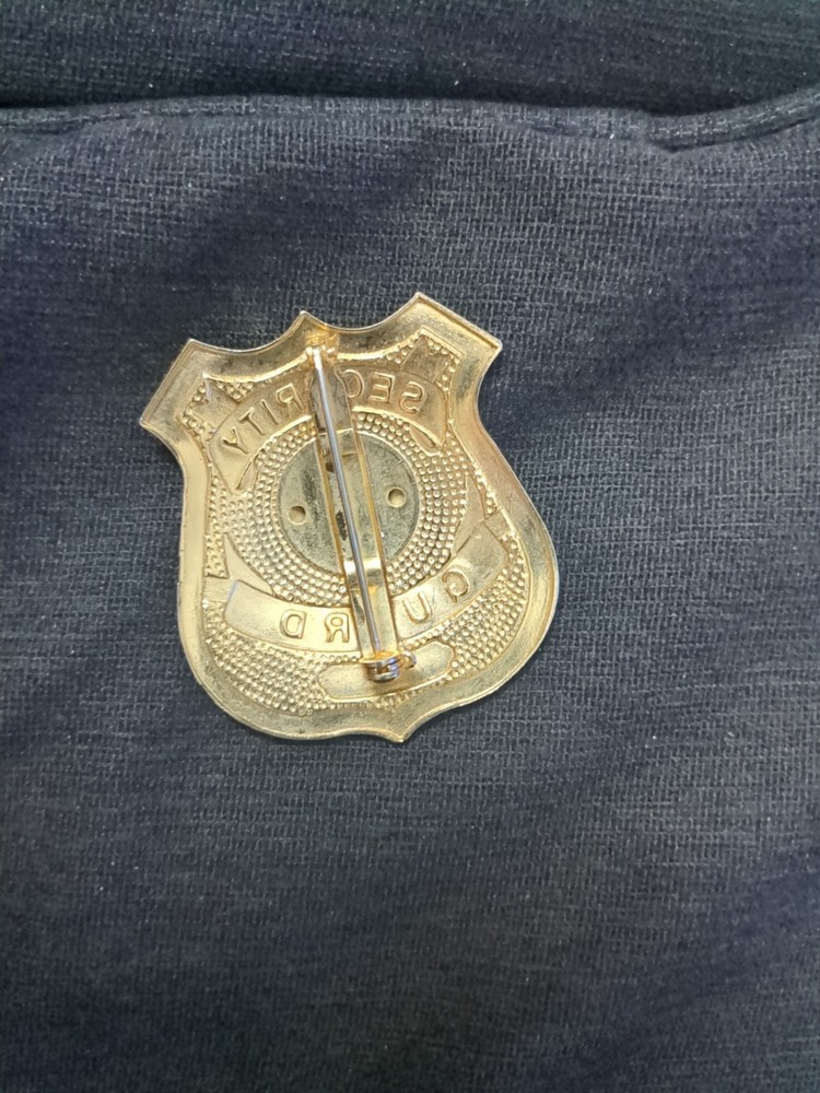 SECURITY Guard Badge,, Vintage