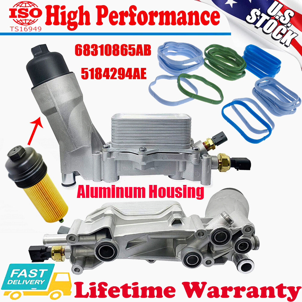 Engine Oil Cooler Filter Housing Assembly For Dodge Chrysler Jeep 2011-2022 3.6L