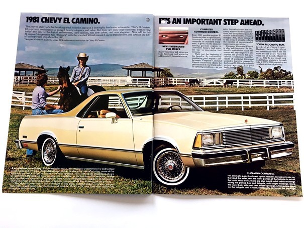 1981 Chevrolet El Camino Original Sales Brochure - SS Pickup Super Sport