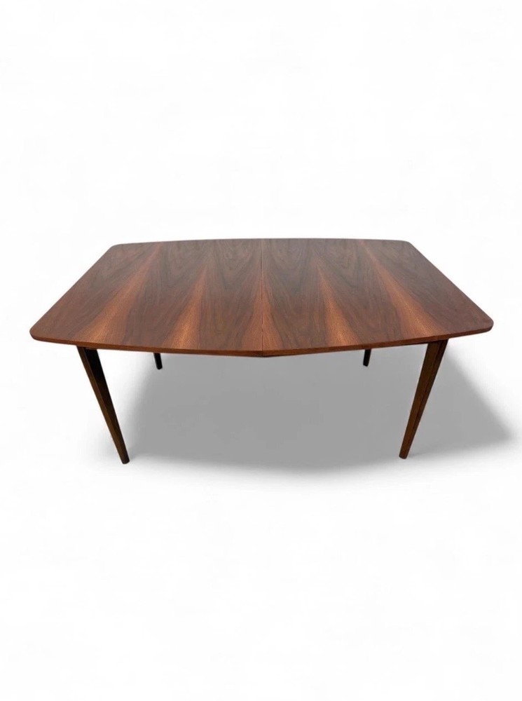 Mid-Century Modern Walnut Dining Table W/1 LEAF - REFINISHED