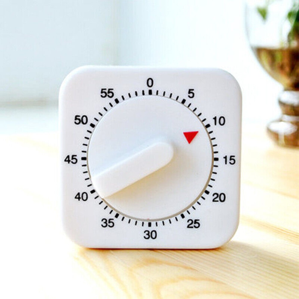 Mechanical Timer Game Count Down Counter 1Hr/60Min Alarm Kitchen Cooking Tool E