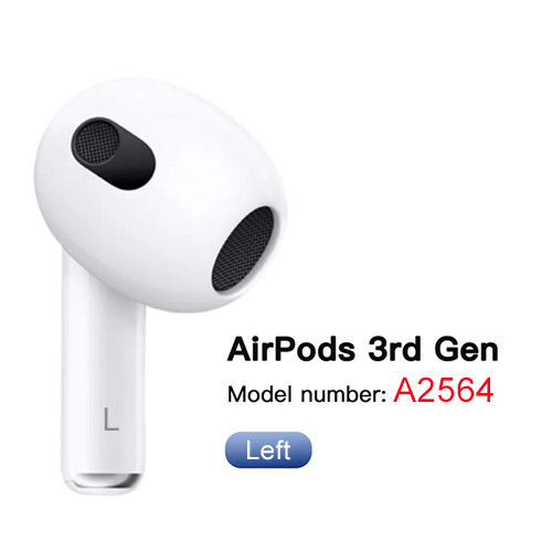 Apple AirPods 3RD GENERATION Replacement - LEFT SIDE ONLY A2564 - VERY GOOD