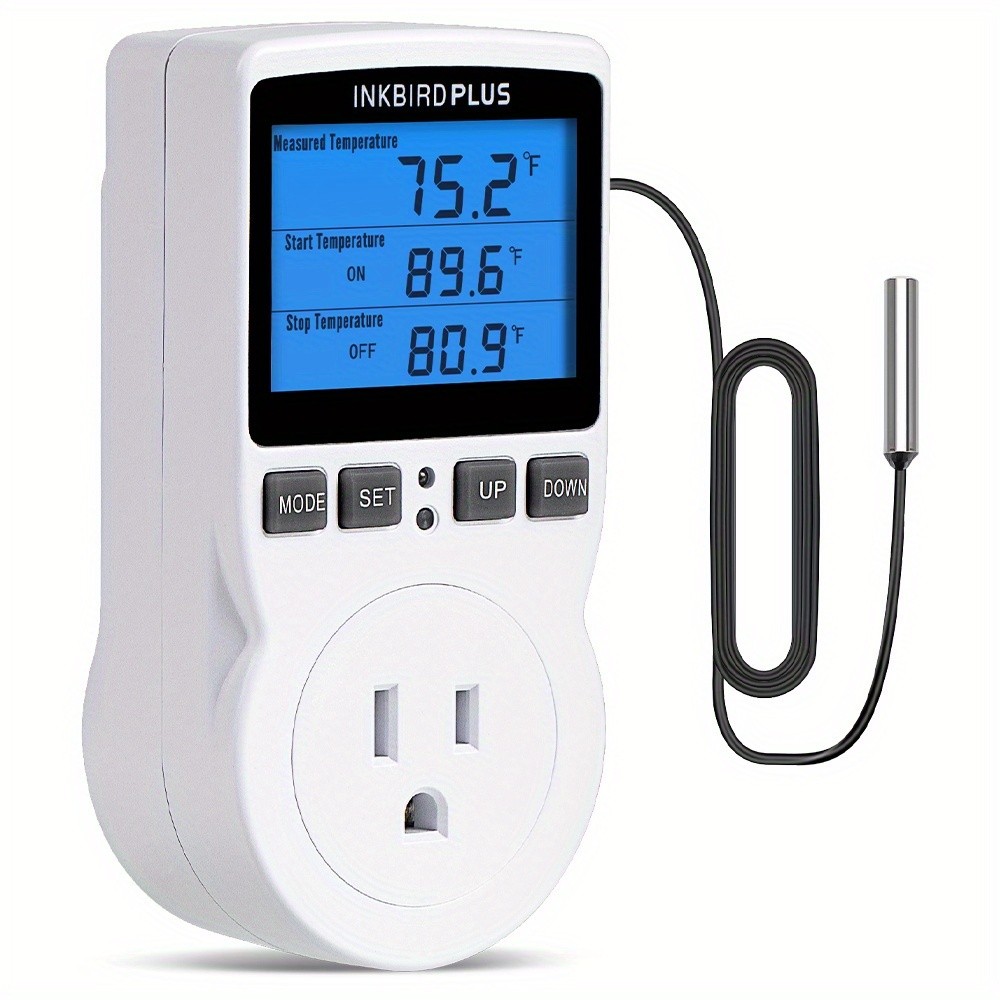 INKBIRDPLUS Temperature Control Socket with HD LCD Display and Timer