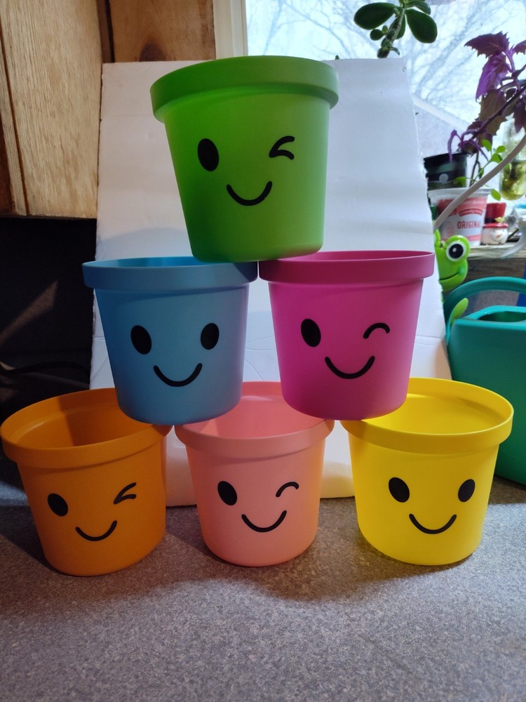 Smiling Faces Planters House Plant Pots