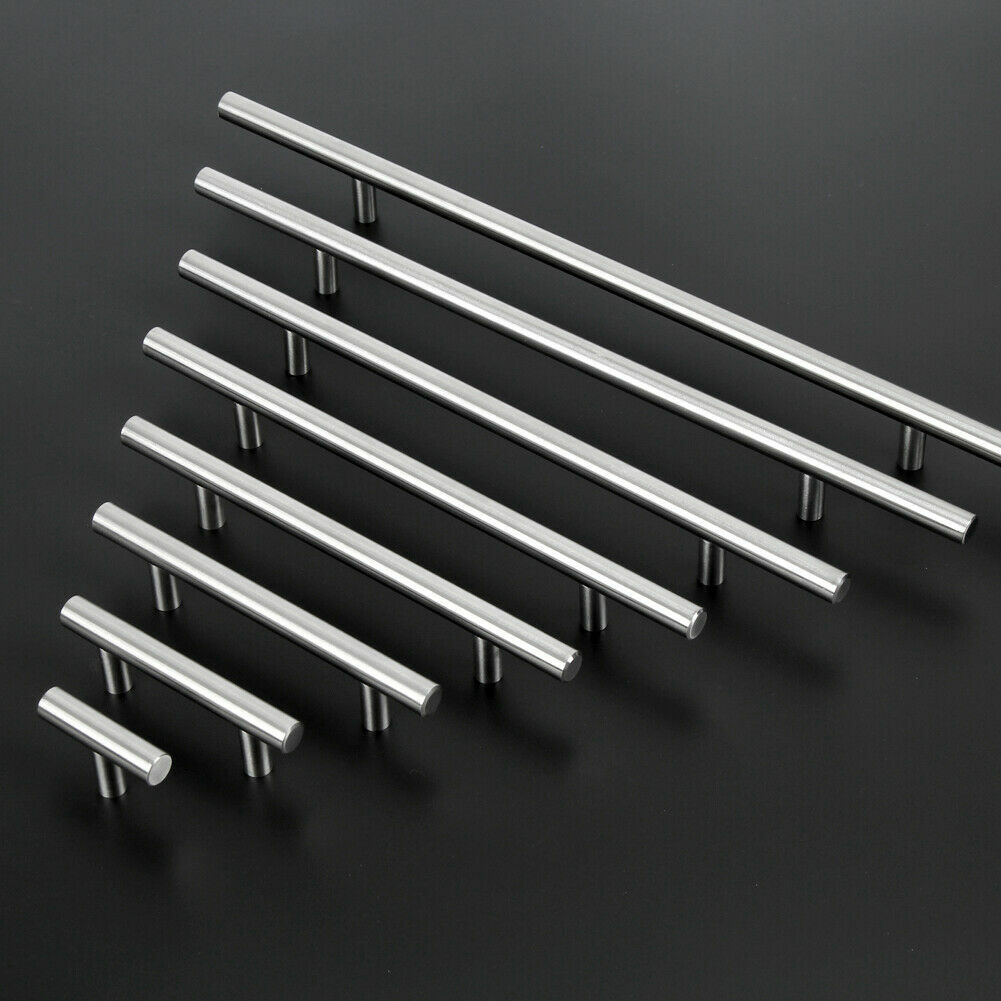 30 PCS 2"-16" Brushed Nickel Cabinet Pulls Stainless Steel Drawer T Bar Handles