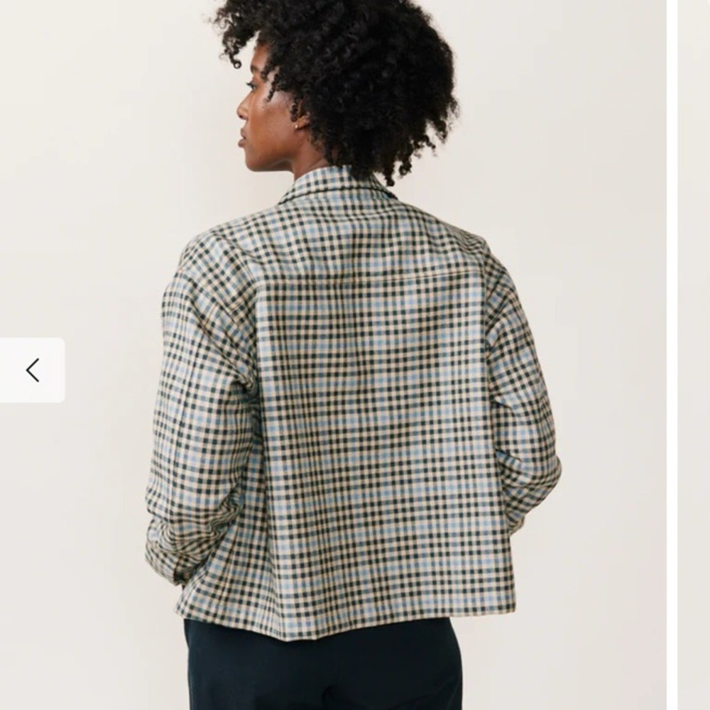 Able Gianna Plaid Shirt Jacket - Size M