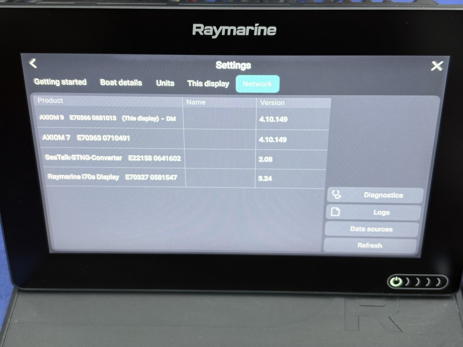 Raymarine Axiom 9 GPS Chartplotter Multifunction Display- Tested & Warranty