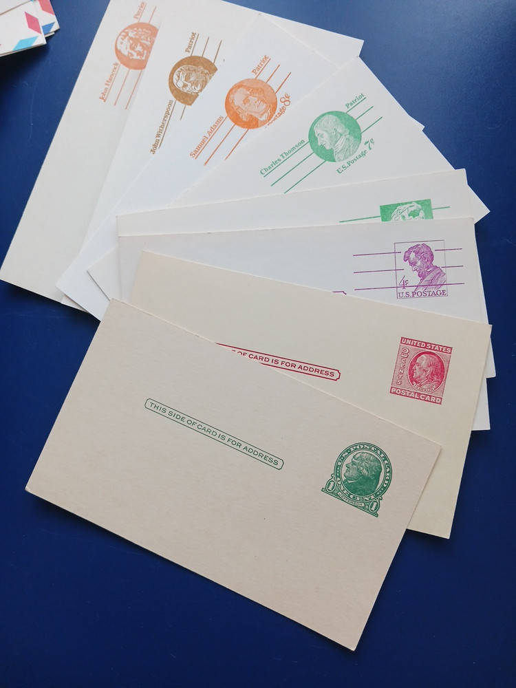 VINTAGE US POSTAL CARDS