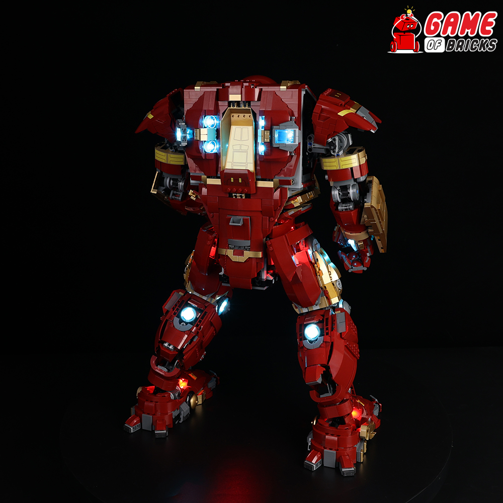 LED Light Kit for Hulkbuster - Compatible with LEGO® 76210 Set (Remote Version)