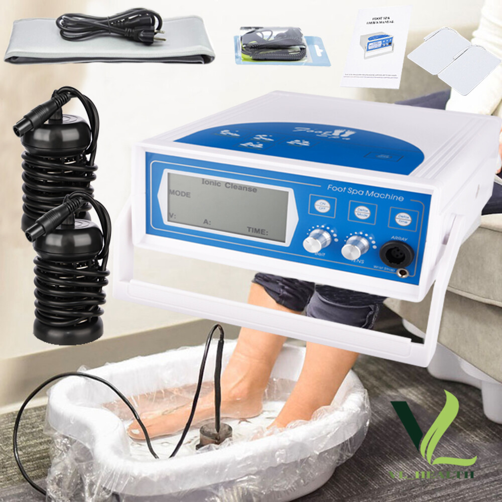 Ionic Detox Foot Spa Ionized Relax Cleanse Machine w/ Footbath Tub Far Infrared