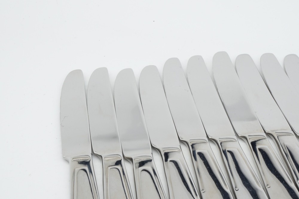 11 Pc New World Tableware 9895501 Dinner Knife Plain Blade Solid Handle Quantum