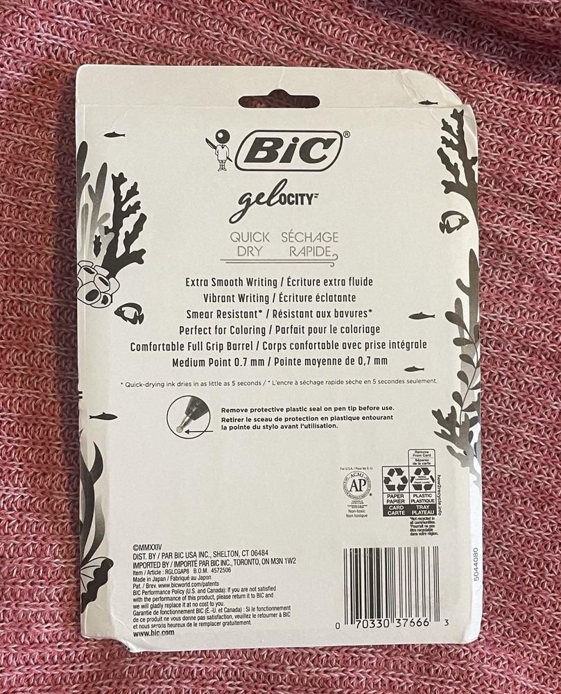 Bic Gelocity Extra Smooth Gel Pen 8 Pack