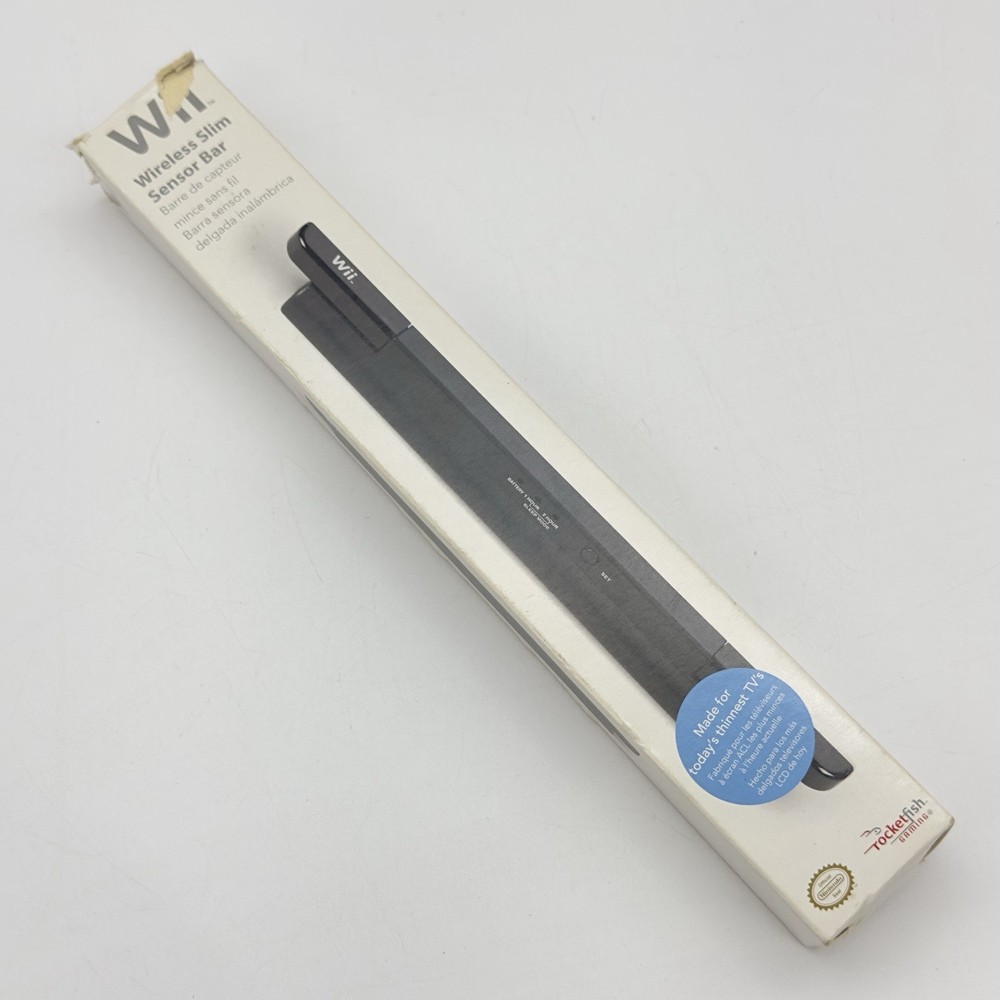Wii Wireless Sensor Bar by Rocketfish Gaming CLEANED & TESTED Box & Instructions