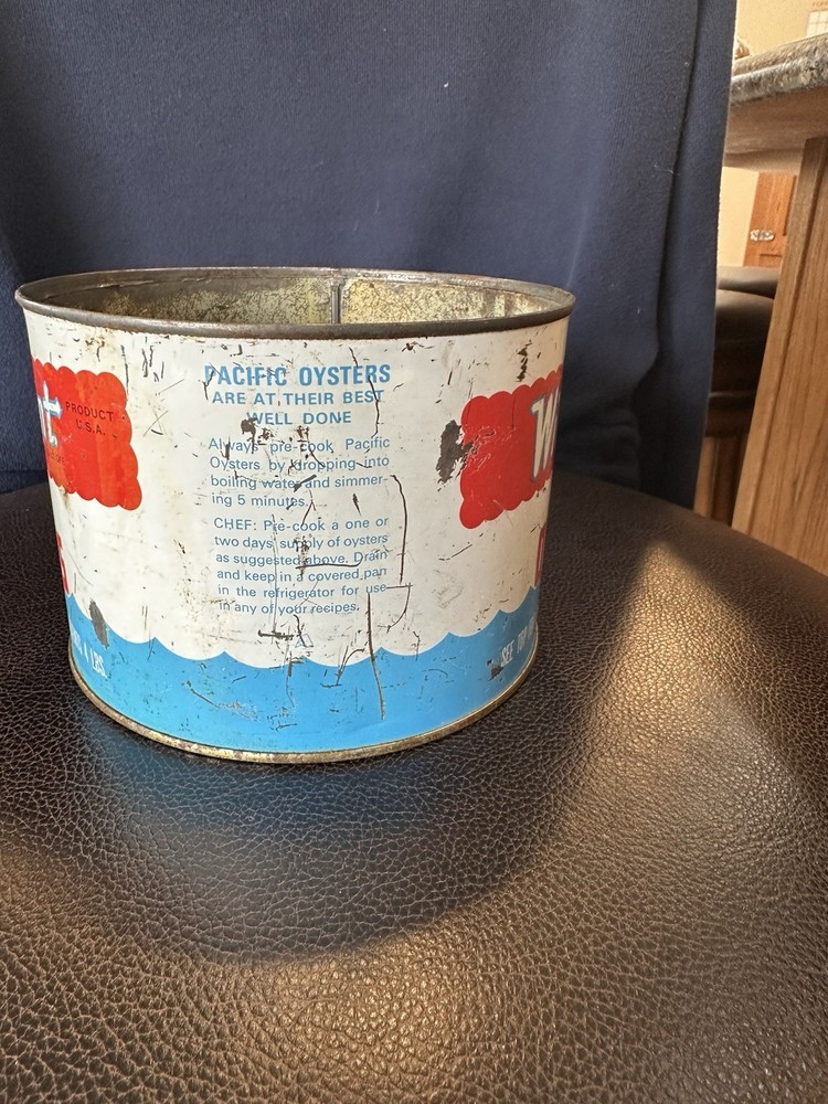 Willapoint Pacific Oysters Tin Can
