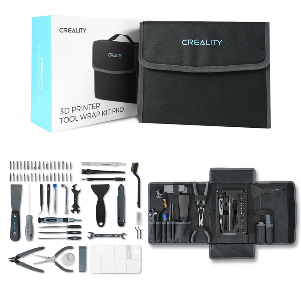 3D Printer Tools Kit, 74 Pcs in 1 3D Printing Tool Wrap Kit Assembly/Removal/...