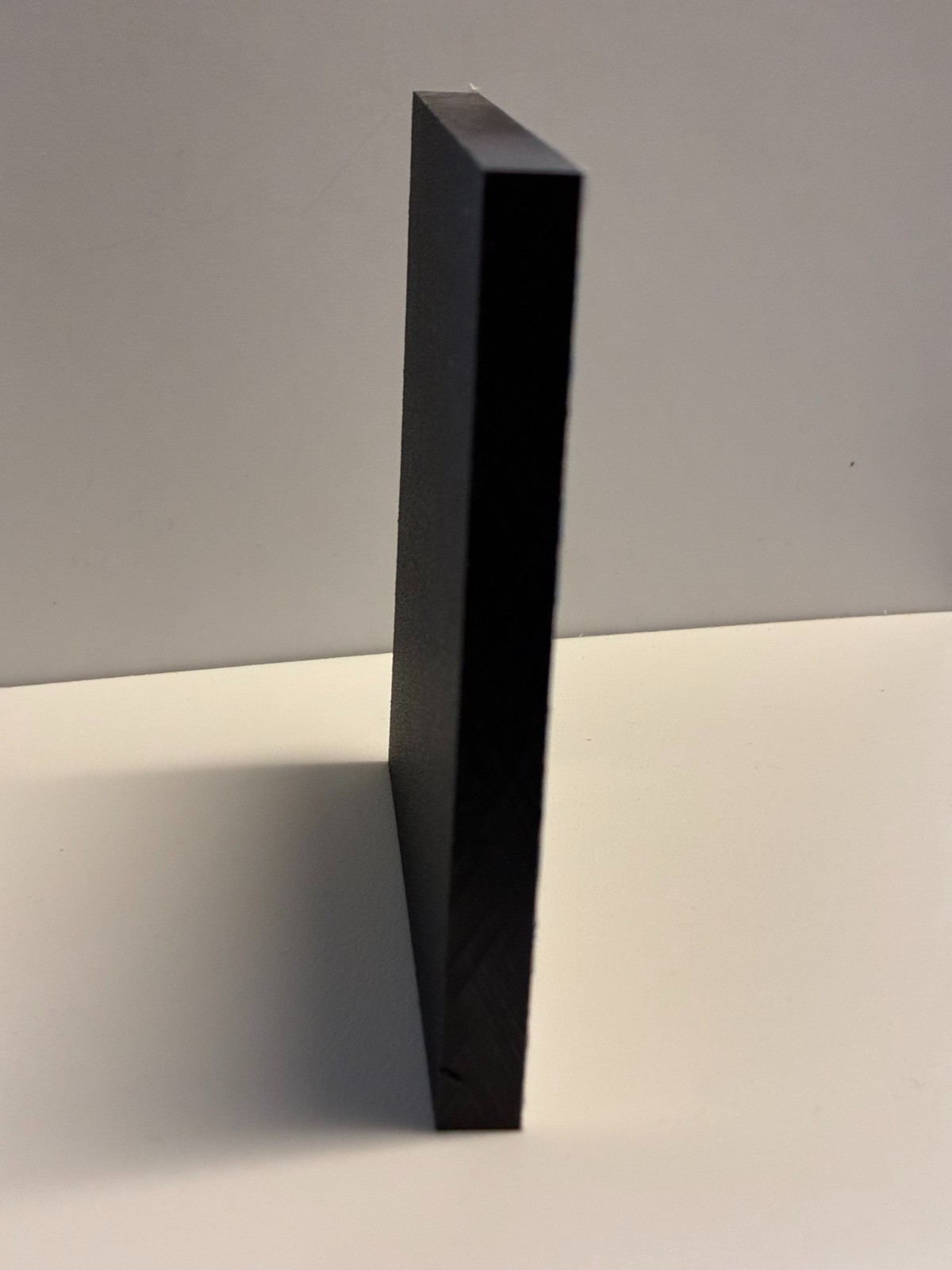 HDPE Marine Board Plastic Sheet - 3/8" Thick (9mm) - Black - 6" x 12"