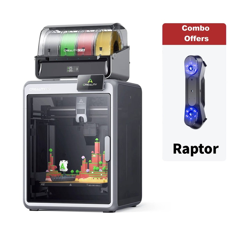 Creality K2 Plus Combo 3D Printer With CR-Scan Raptor 3D Scanner