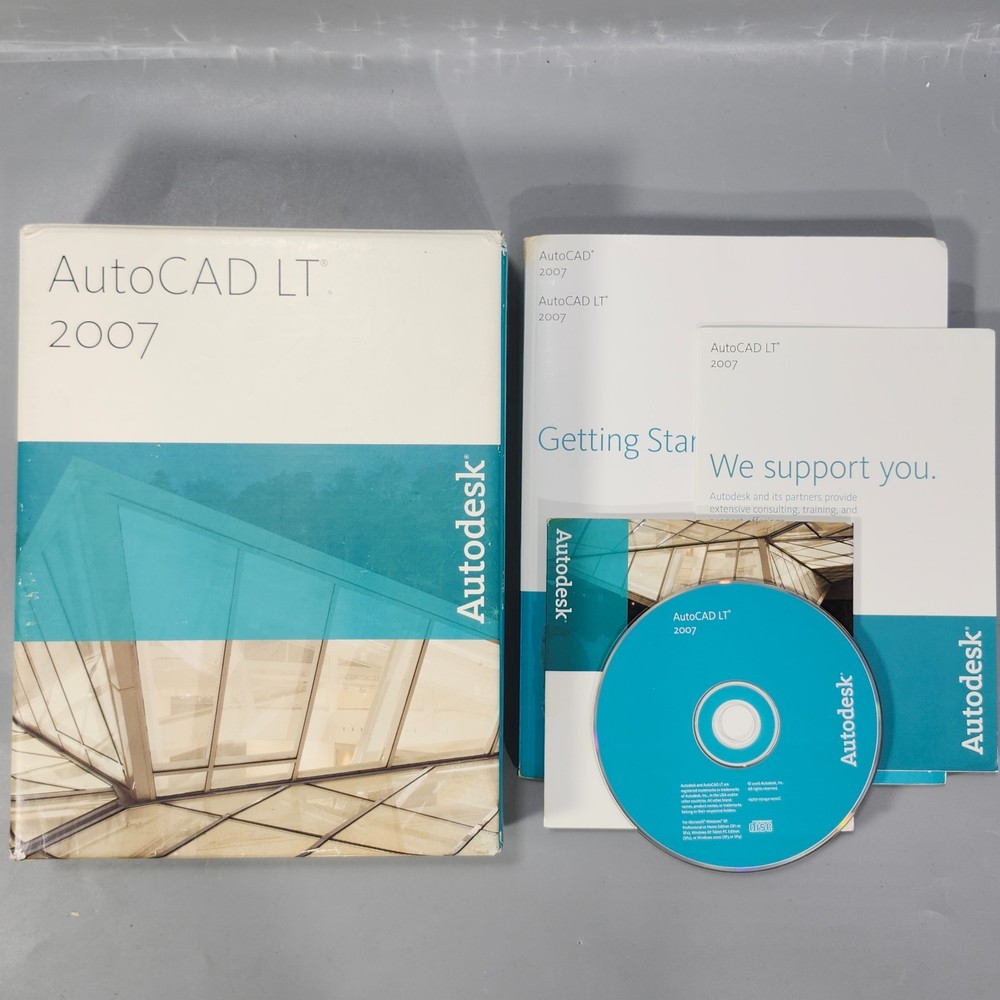 AutoCAD LT 2007 Autodesk Drafting Software in Box Serial Activation Key Untested