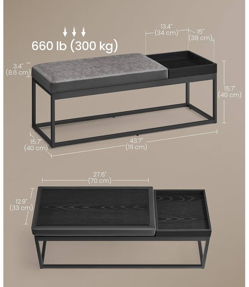 Ottoman Bench With Tray