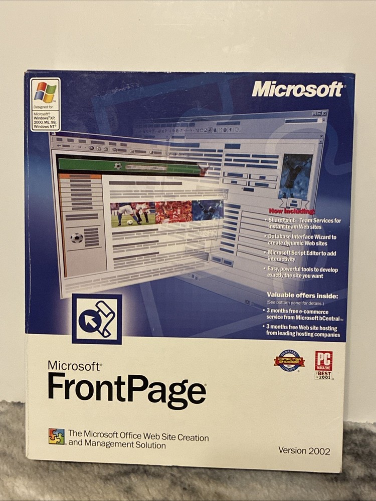 Microsoft FrontPage Version 2002 Web Site Creation & Management Solution CD-ROM