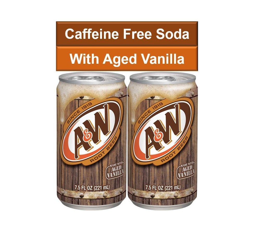Root Beer Mini Soda Cans, 7.5 oz Soft Drinks Bulk Snacks Pack, Small