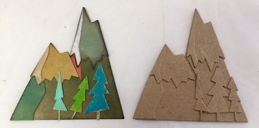 Tim Holtz Die Cuts * Alpine * Mountain Scene * Five Sets * Chipboard