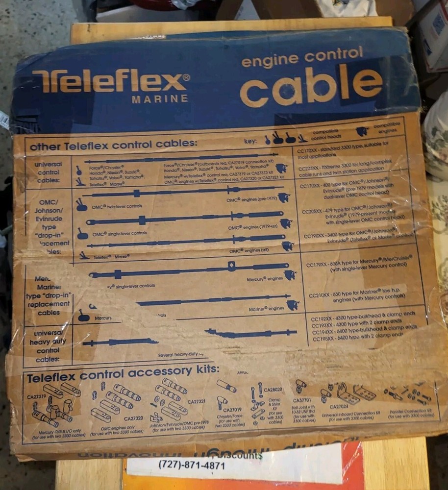 Teleflex CCX63308 Tfxtreme Control Cable 8 ft