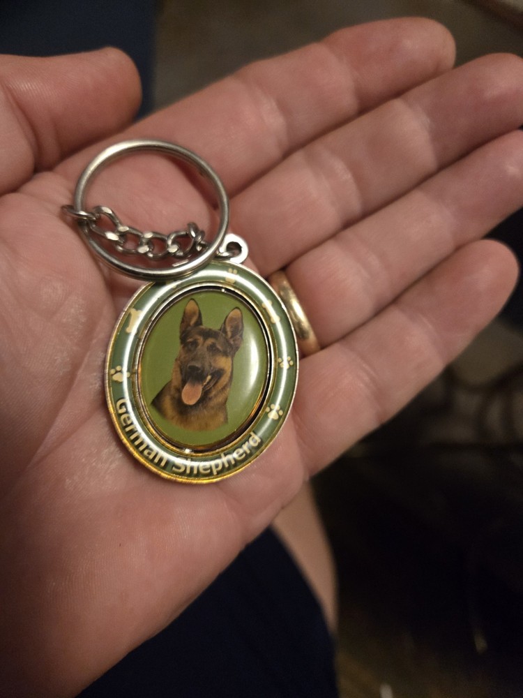 German Shepherd Spinning Key Chain