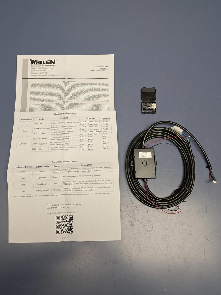 Whelen Scanport Core - 01-0419808-0 - Interface Module - NEW