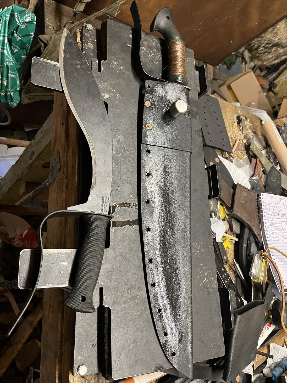 Kydex Sheath & STEEL GUARD ONLY for Cold Steel Barong Machete NO BARONG INCLUDED