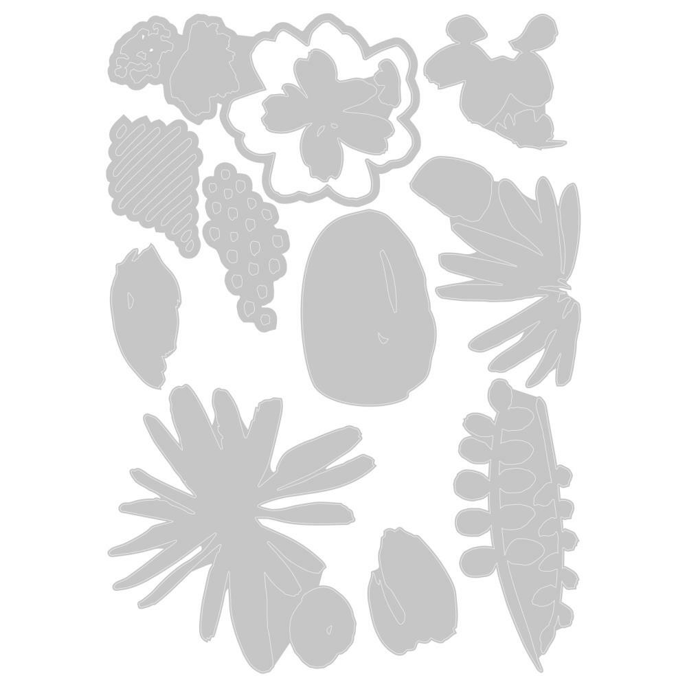 Tim Holtz Sizzix Thinlits Die ~ MODERN FLORISTRY ~ Alterations 665853
