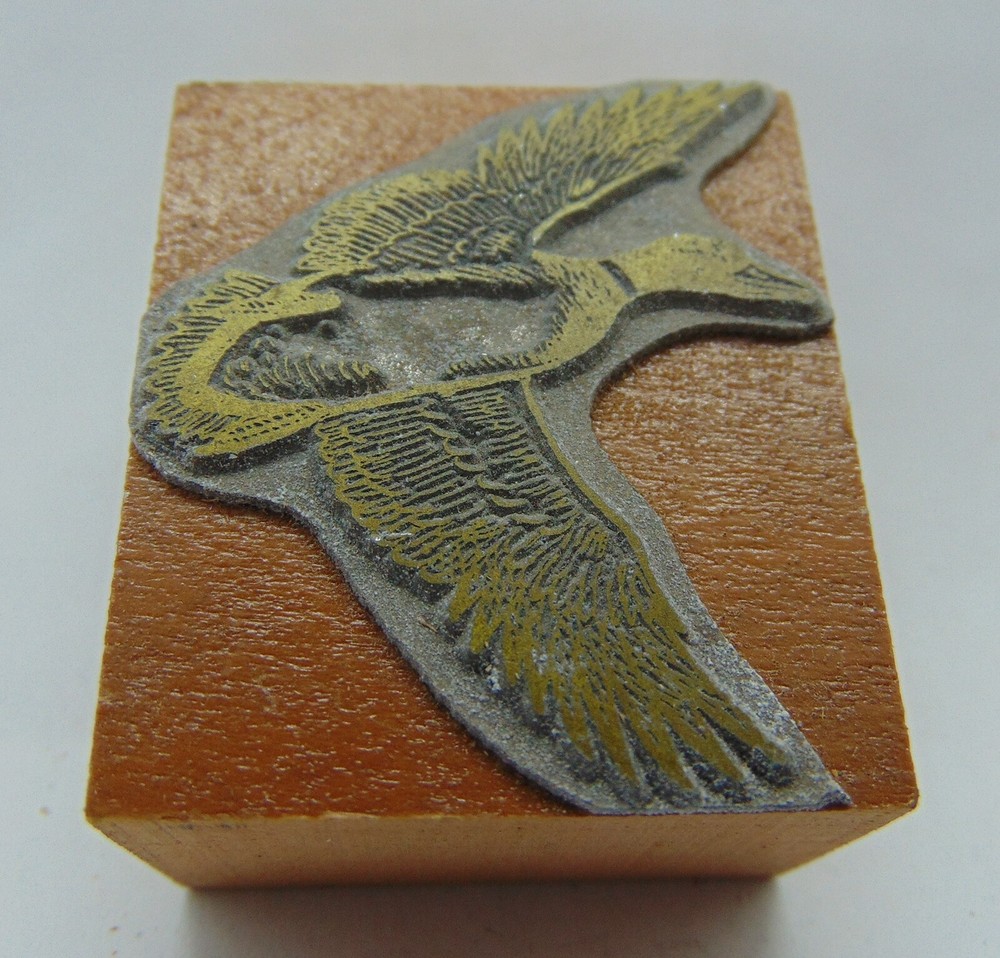 Printing Letterpress Printers Block 1 Flying Duck