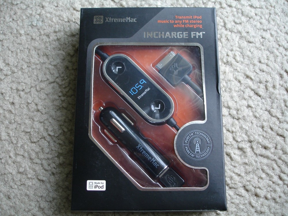 Brand New XtremeMac InCharge FM Wireless Transmitter for iPod IPD-IFM-10