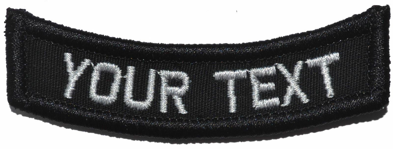 CUSTOMIZED Rocker Military/ Patch with Hook and Fastener - Multiple Colors