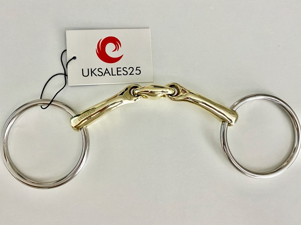Loose Ring Snaffle Bit Curved Angled MP / Lozenge(UKSALES25®)*SAME DAY DISPATCH*
