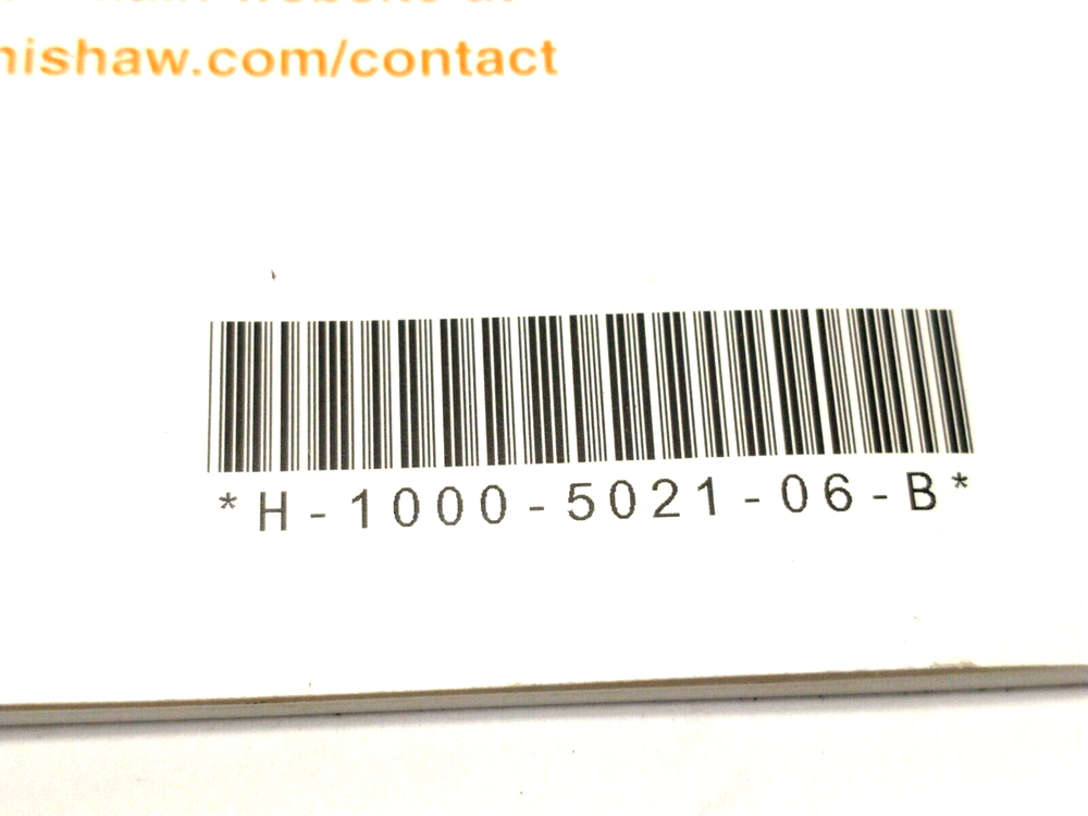 Renishaw H-1000-5021-06-B Touch-Trigger Probe System User's Guide Booklet & CD