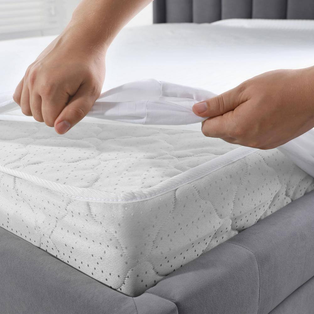 Waterproof Vinyl Fitted King Mattress Protector