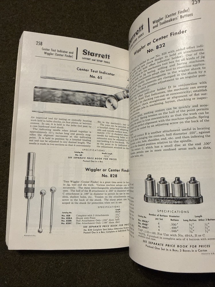 Starrett Catalog 75th Anniversary 🇺🇸